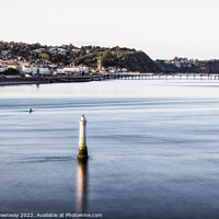Buy canvas prints of Lighthouse Beacon On The Ness At Shaldon Ay Dawn by Peter Greenway