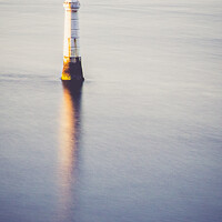 Buy canvas prints of Lighthouse Beacon On The Ness At Shaldon Ay Dawn by Peter Greenway