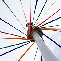 Buy canvas prints of Coloured Ribbons Of A Traditional English Maypole by Peter Greenway