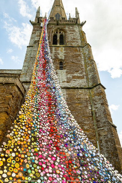 Tower Of All Saints Church, Middleton Cheney Decorated In Crocch Picture Board by Peter Greenway