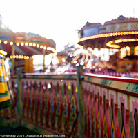 Buy canvas prints of Vintage Steam Powered Fairground Rides by Peter Greenway
