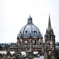 Buy canvas prints of The Dreaming Spires Of Oxford From The Top Of The Sheldonian The by Peter Greenway