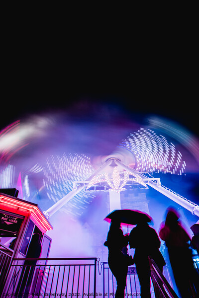 Heart Stopping & Awesome 'Air' Ride At The Annual Street Fair In Picture Board by Peter Greenway