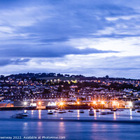 Buy canvas prints of Teignmouth From Shaldon Beach In Long Exposure by Peter Greenway