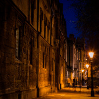 Buy canvas prints of Oxford University Buildings In The City Centre After Dark During by Peter Greenway