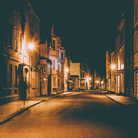 Buy canvas prints of Oxford City Centre After Dark During Lockdown by Peter Greenway