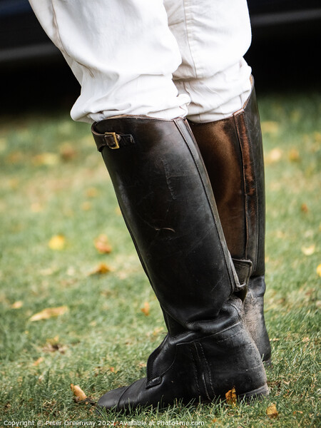Male Polo Playing Riding Boots Picture Board by Peter Greenway