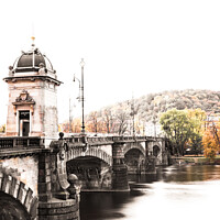 Buy canvas prints of Bridge Over The River Vltava In Prague, Czech Republic by Peter Greenway