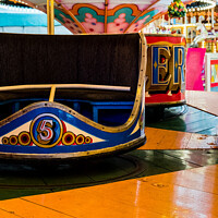 Buy canvas prints of Vintage 'Waltzer' Fairground Ride by Peter Greenway