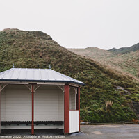 Buy canvas prints of Victorian Seaside Shelter At Saltburn-by-the-Sea On The North Yo by Peter Greenway