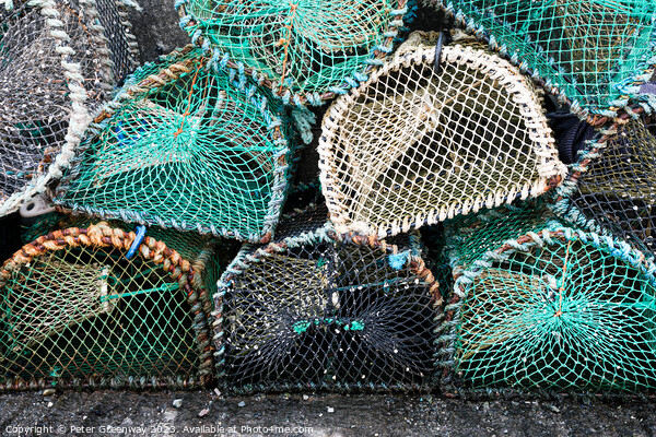 Empty Fishermen Lobster Pots On The Isle Of Skye, Scotland Picture Board by Peter Greenway