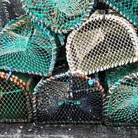 Buy canvas prints of Empty Fishermen Lobster Pots On The Isle Of Skye, Scotland by Peter Greenway
