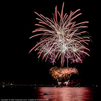 Buy canvas prints of British Firework Championships From The Queen Annes Battery by Peter Greenway