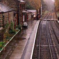 Buy canvas prints of Goathland Period Railway Station On The North York by Peter Greenway