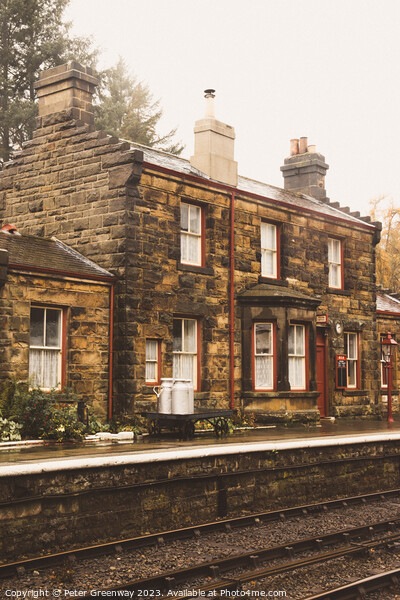 Platforms At The Goathland Period Railway Station  Picture Board by Peter Greenway