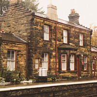 Buy canvas prints of Platforms At The Goathland Period Railway Station  by Peter Greenway