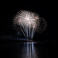 Buy canvas prints of Pyrotechnic Ballet over Plymouth Harbour by Peter Greenway