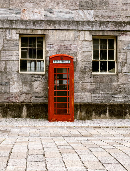 Iconic British Red Telephone Box At The Royal William Yard In Pl Picture Board by Peter Greenway