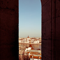 Buy canvas prints of View Across The River Danube From The Fisherman's Bastion ( Hala by Peter Greenway