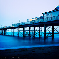 Buy canvas prints of The Grand Pier At Teignmouth At Night by Peter Greenway