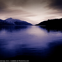 Buy canvas prints of Loch Lomond In A Purple Hue by Peter Greenway