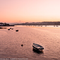 Buy canvas prints of Sunset Over The Teign River, Shaldon Devon by Peter Greenway