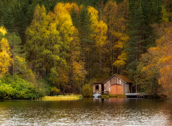 The Farr Boathouse In The Scottish Highlands Picture Board by Peter Greenway