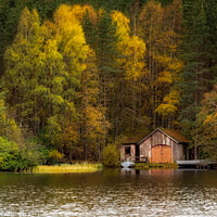 Buy canvas prints of The Farr Boathouse In The Scottish Highlands by Peter Greenway
