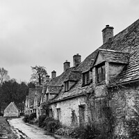 Buy canvas prints of Row of Historic Quintessential Cotswold Cottages I by Peter Greenway