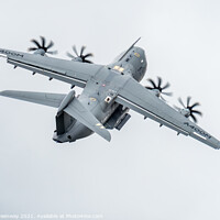 Buy canvas prints of Airbus A400M Displaying At Farnborough International Airshow by Peter Greenway