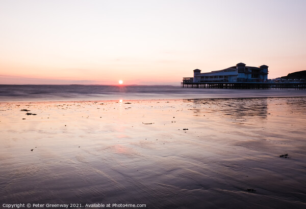 The Grand Pier, Weston-Super-Mare At Sunset Picture Board by Peter Greenway