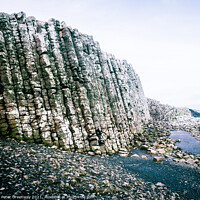 Buy canvas prints of The Basalt Columns At The Giant's Causeway At Suns by Peter Greenway