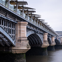 Buy canvas prints of Blackfriars Bridge In London ( Long Exposure ) by Peter Greenway