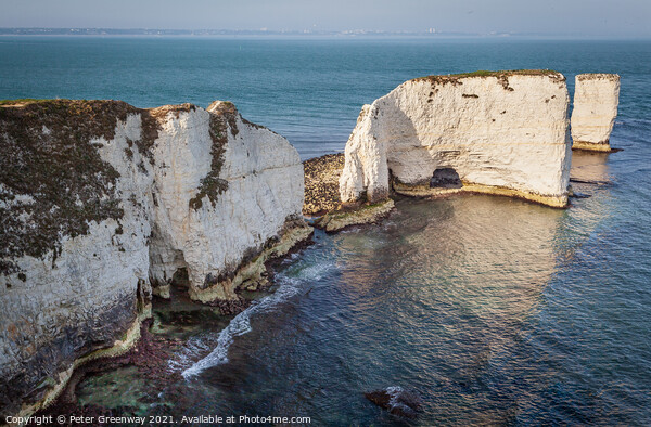 The Jurassic Cost - Old Harry's Rock  Picture Board by Peter Greenway