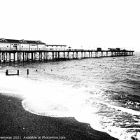 Buy canvas prints of Teignmouth Pier On A Bleak Winter's Afternoon ( Mo by Peter Greenway