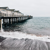 Buy canvas prints of Teignmouth Pier On A Bleak Winter's Afternoon by Peter Greenway
