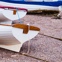 Buy canvas prints of Rowing Boats Beached At Low Tide On Teignmouth 'Ba by Peter Greenway
