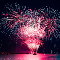 Buy canvas prints of Display At The British Firework Championships by Peter Greenway