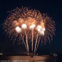 Buy canvas prints of The British Firework Championships by Peter Greenway