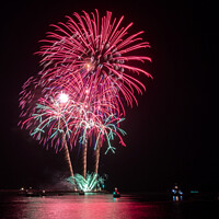 Buy canvas prints of British Firework Championships At Plymouth by Peter Greenway