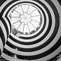Buy canvas prints of The Guggenheim Museum Atrium & Roof by Peter Greenway