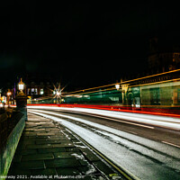 Buy canvas prints of Light Trails On Lendal Bridge, York by Peter Greenway