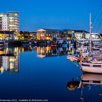 Buy canvas prints of Plymouth Barbican Harbour On A Saturday Night by Peter Greenway