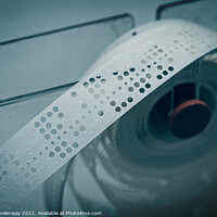 Buy canvas prints of Spool Of Punched Computer Paper Tape by Peter Greenway