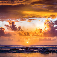 Buy canvas prints of Pacific Ocean Sunset by Chuck Koonce