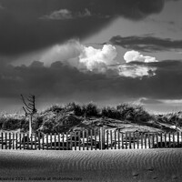 Buy canvas prints of Fence on the Beach by Chuck Koonce