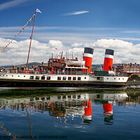 Buy canvas prints of PS Waverley on the River Clyde at Greenock, Scotland by campbell skinner