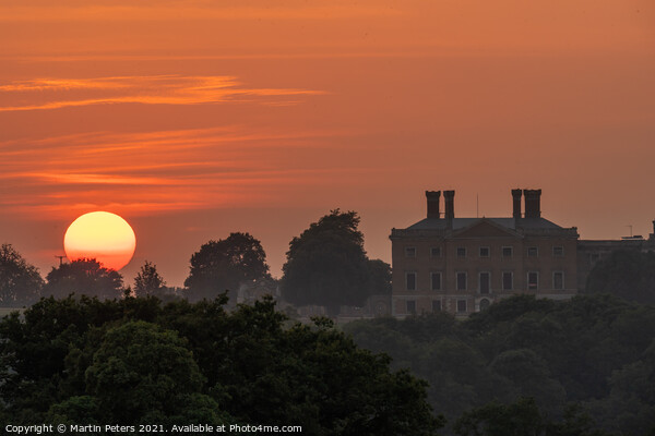 Majestic Sunset at Copped Hall Picture Board by Martin Yiannoullou