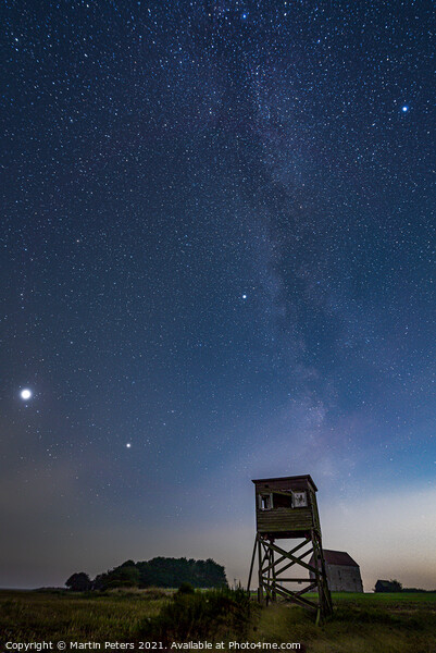 Bradwell on Sea Milky Way  Picture Board by Martin Yiannoullou