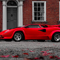 Buy canvas prints of Red Hot Supercar by Martin Yiannoullou